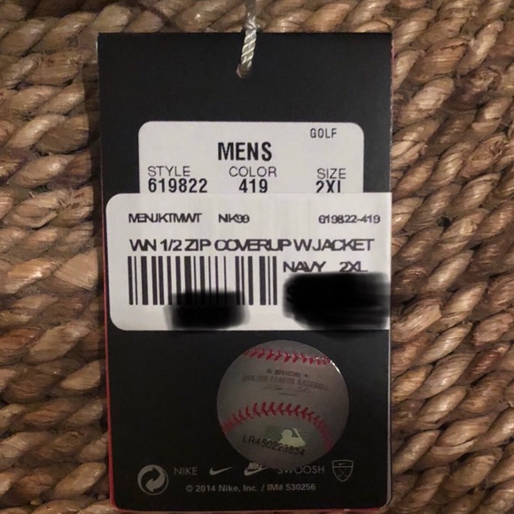 Washington Nationals 1/2 Zip NIKE Golf W Jacket - Picture 6 of 7